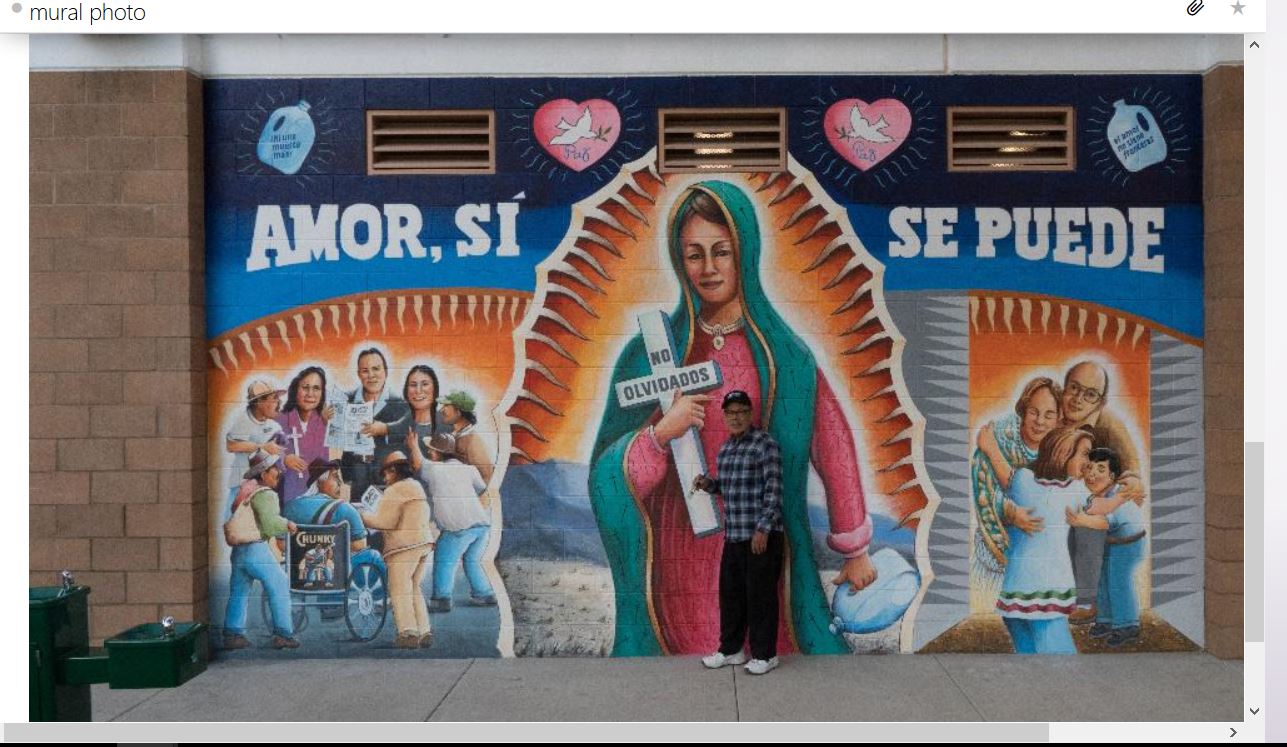 CHICANO PARK in SAN DIEGO, mural by SALVADOR BARAJAS. Song by